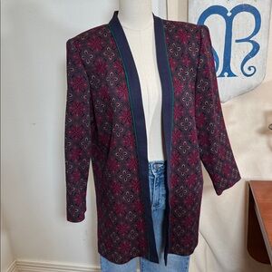 Vintage 90s Karen Scott “Old Money Knit” Jacket